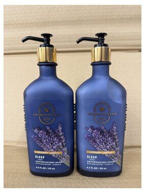 2PK Bath and Body Works Aromatherapy LAVENDER + VANILLA SLEEP Body Lotion 6.5OZ